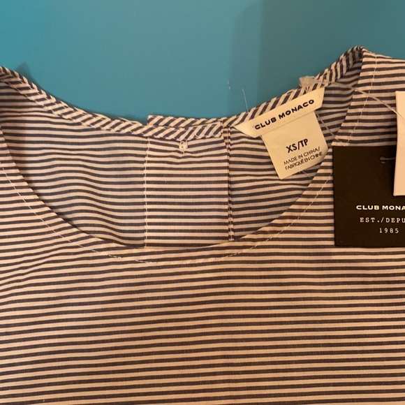 CLUB MONACO Caleigh Cropped Button-Back Top Size XS - Picture 6 of 12